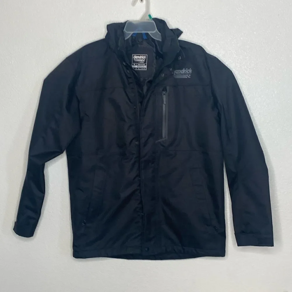 HENDRICK Collection Men’s Fully Lined Black Hooded Jacket Size M